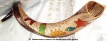 Yemenite Kudu Horn Shofar Grafted In & Holy Jerusalem 28"