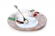 Honey Dish Set with Colorful Apples