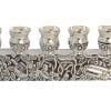 Aluminun Menorah Hanukkah 9 Branches Featuring Hanukkah Items