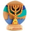 Magnet Menorah Seven Branch and Jerusalem Colorful