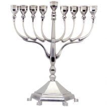 Large Hanukkah Menorah in Elegant Design 