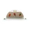Glass Arched Hanukkah Menorah with Funny Dreidels Judaica