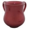 Judaica Jewish Red Polyresin Washing Cup Traditional Shape Netilat Yadayim