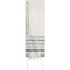 Yair Emanuel Tallit Wool Jerusalem Embroidered Atara & Corners in White & Gray