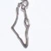 Israel Map Pendant - Silver