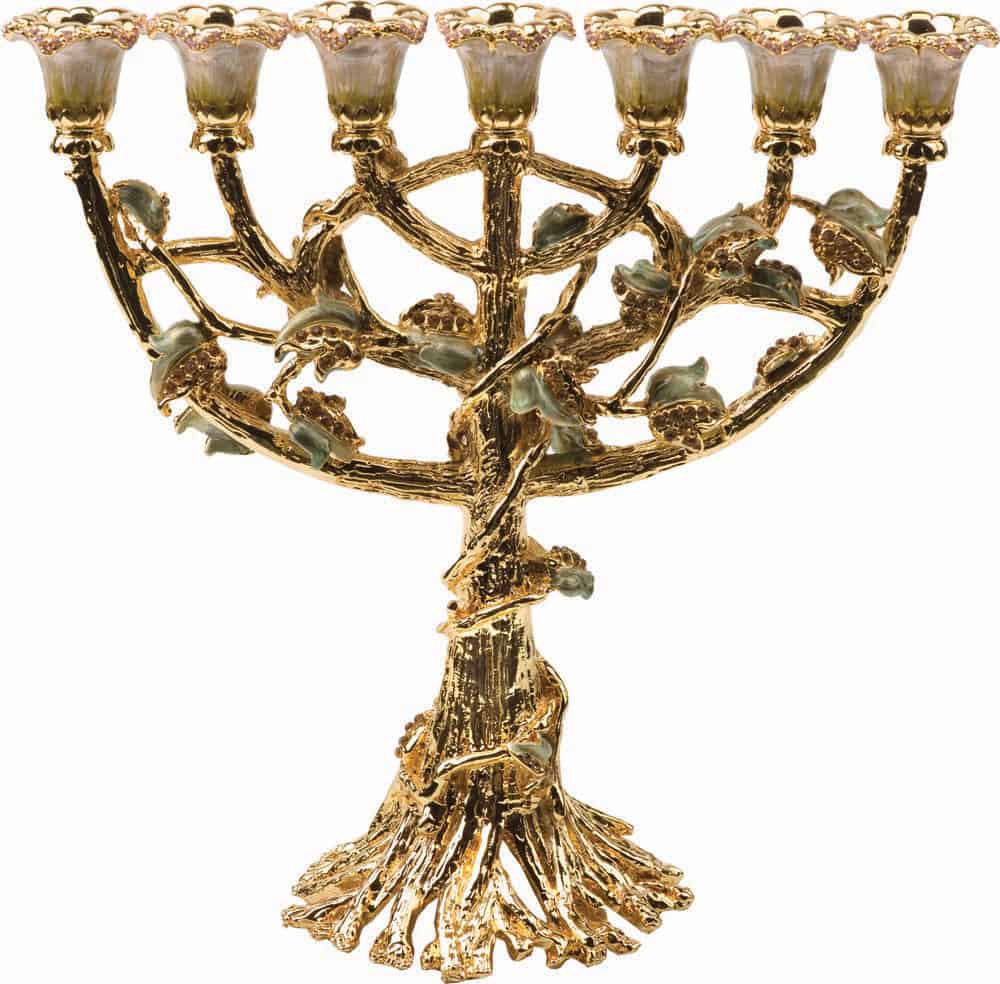 Holy Land WebStore - 7 Branch Menorah for sale, jewish candelabra