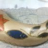 Hand Painted Ram Horn Shofar, Grafted In - 13.3in