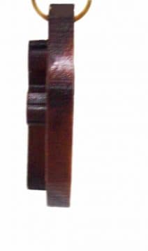 Olive Wood Laser Engraved Cross Pendant