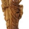 Olive Wood Handmade Statue of Moses with the Ten Commandments