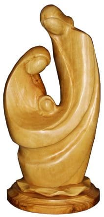 Abstract Holy Family Handcrafted in Contemporary Art Style