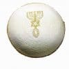 White Cotton Knitted Kippah Grafted In Gold