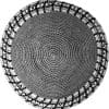 Gray and White Checkered Knitted Kippah
