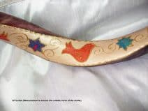 Kudu Horn Yemenite Shofar - Flowers and Stars of David