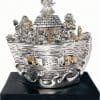 Openable Silver Noah's Ark Miniature