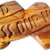 Olive Wood Handmade Wall Hanging - God Bless Our Home