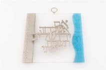 Acrylic & Stainless Steel “If I forget thee, O Jerusalem” -Wall Hanging 