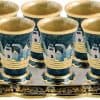 Wine/Liqueur Set Jerusalem in Blue