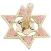Jeweled Pink Dreidel with Pomegranates