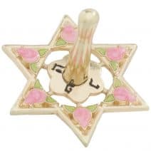 Jeweled Pink Dreidel with Pomegranates 