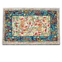 Yair Emanuel Wood Painted Bread/Challah Board Oriental - Israeli Artist