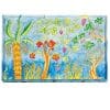 Yair Emanuel Wood Painted Challah Board Seven Species - Israeli Artist