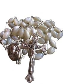 Mother of Pearl Rosary - Rosario de Madreperola - Made in Jerusalem