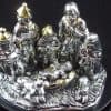 25 Electroformed Silver Holy Land Nativity Scene Miniature