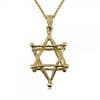 14 K Gold Star of David necklace Koral Design