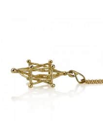 14 K Gold Star of David necklace Koral Design