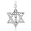 Messianic 925 Sterling Silver Star of David with Cross Pendant