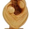 Holy Family Bust Modern Art Olive Wood