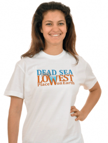 Dead Sea Lowest Place T-Shirt White