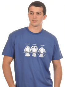  Three Wise Doves T- Shirt - Made in Israel - Israel Gift