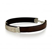 Bracelet Thou Shalt Love – Love and happiness -Leather & silver 925