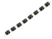 Hoshen Stones Sterling Silver Bracelet 