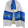 Hand Painted SilkTallit with Messianic Seal