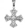 Sterling Silver Charming Filigree Cross Pendant - Christian Jewelry - Holy Land WebStore