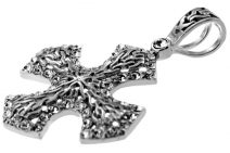 Sterling Silver Charming Filigree Cross Pendant - Christian Jewelry - Holy Land WebStore
