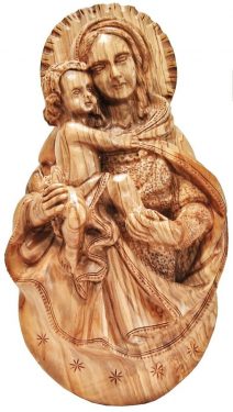 Madonna and Child Jesus Wall Plaque