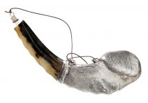 Sterling Silver Anointing Oil Ram Horn Shofar the Lion of Judah