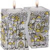 Fitted Jerusalem Candlesticks 925 Electroformed Silver