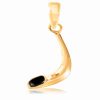 Shofar Horn Pendant in gold plated