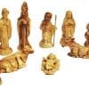Olive Wood Nativity Set 11 Figures 5.7"H