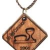 Olive Wood My First Comunion Pendant