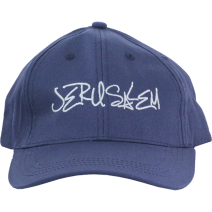 Handwriting Jerusalem Cap in Blue- Israel Gift 