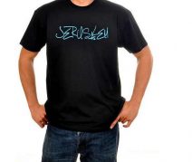 Jerusalem Handwriting Black T-Shirt 
