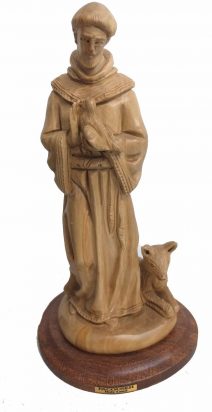 Olive Wood Saint Francis 