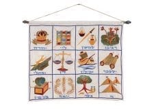 Wall Decor The Twelve Tribes of Jerusalem in Off White 