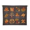 Wall Decor The Twelve Tribes of Jerusalem in Blue