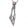 Israel Map Sterling Silver Necklace with Star of David